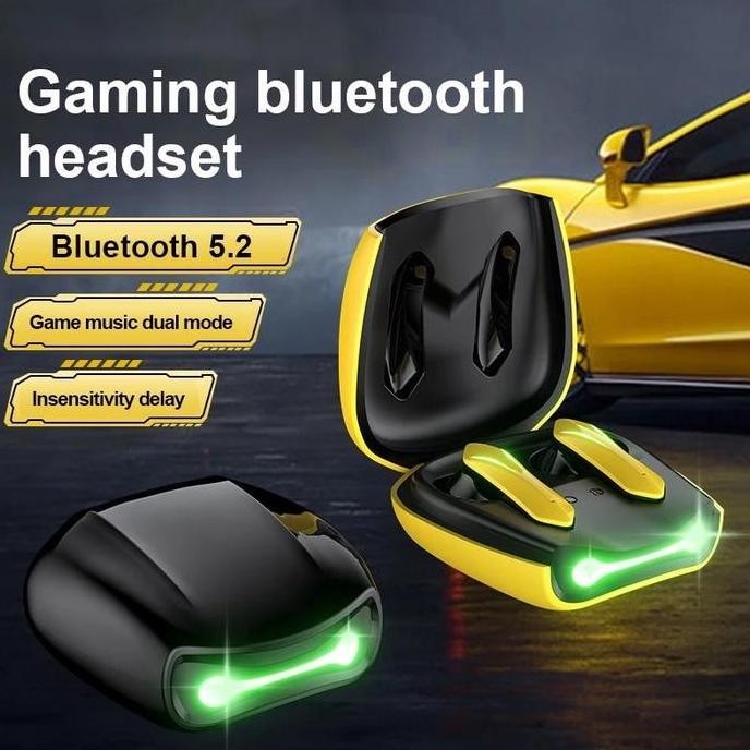 DE59 - HEADSET HANDSFREE BLUETOOTH TWS R05 5.2 WIRELESS GAMING EARPHONE R-05 GAME