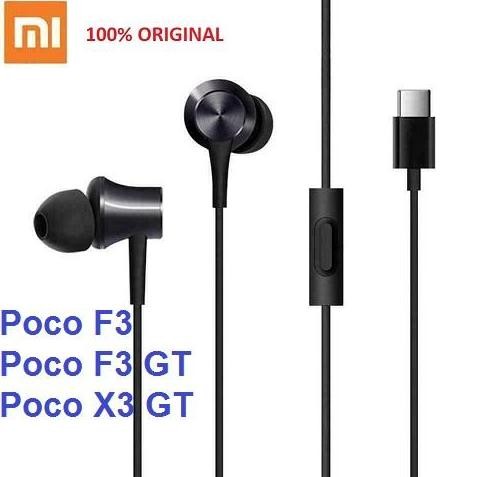 DB251 }} Headset Earphone XIAOMI Poco F3 Poco F3 GT Poco X3 GT Type-C Original
