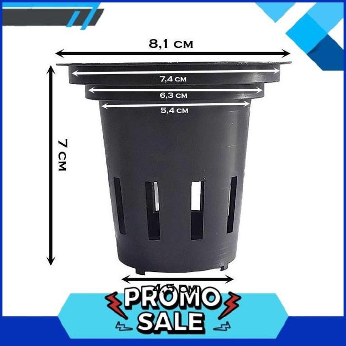OFFER DISCOUNT Netpot Hidroponik 8 cm Hitam isi 30 pcs