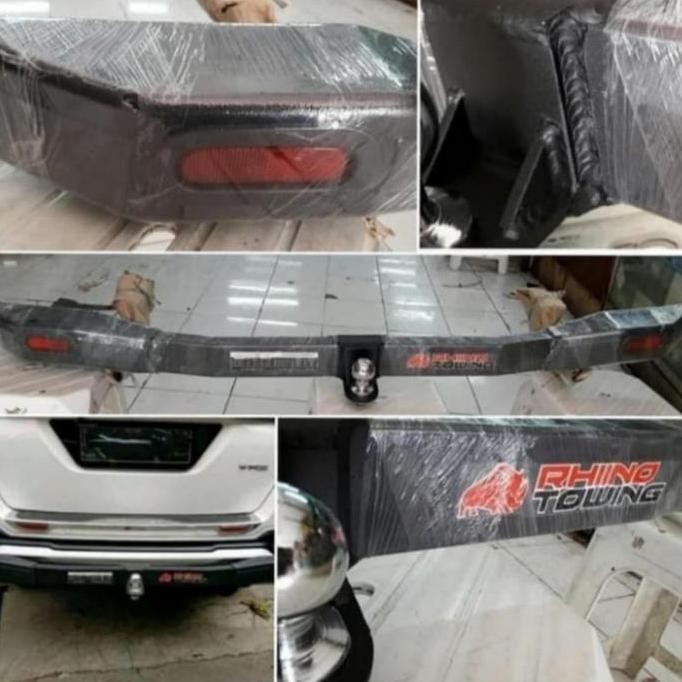Towing Tanduk Belakang Mobil Fortuner VNT TRD Lama Bumper Besi Rhino