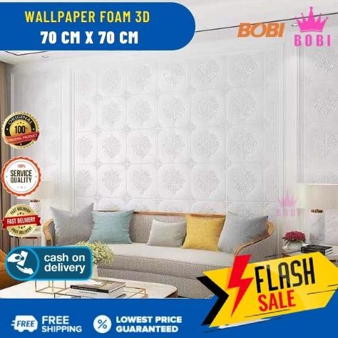 PROMO Wallpaper Foam 70x77 Paket 10 Wallpaper Foam 70x70 Murah Wallpapaer Foam 3D