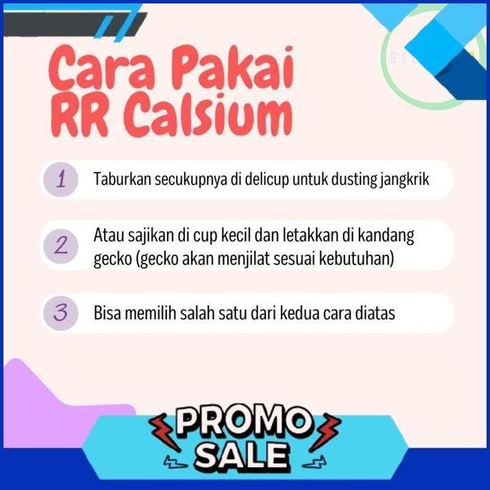 TERBAIK TODAY RR Kalsium Calsium Reptil Gecko AFT Bearded Dragon