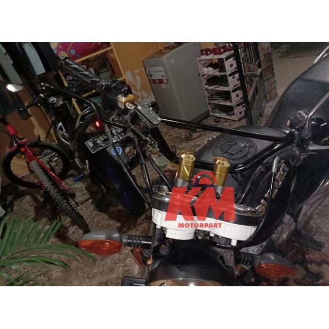 DB52>> Stang Trail Variasi Stir Setang Motor Universal Racing Tinggi 17 cm Panjang 73 cm Cocok ke Ni