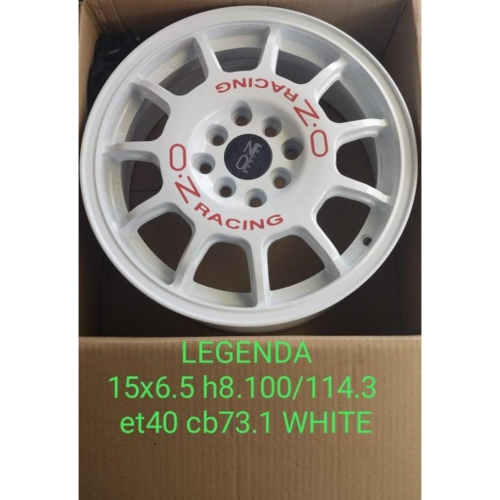 (Best) Velg Racing Mobil BSA Legenda Ring 15 R15 Putih