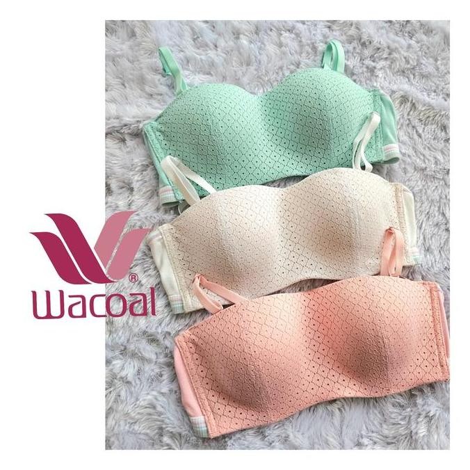 BRA Wacoal Mood Lovely KAWAT busa tipis Kemben YB 3017 1/2 cup BH K30 YB3017