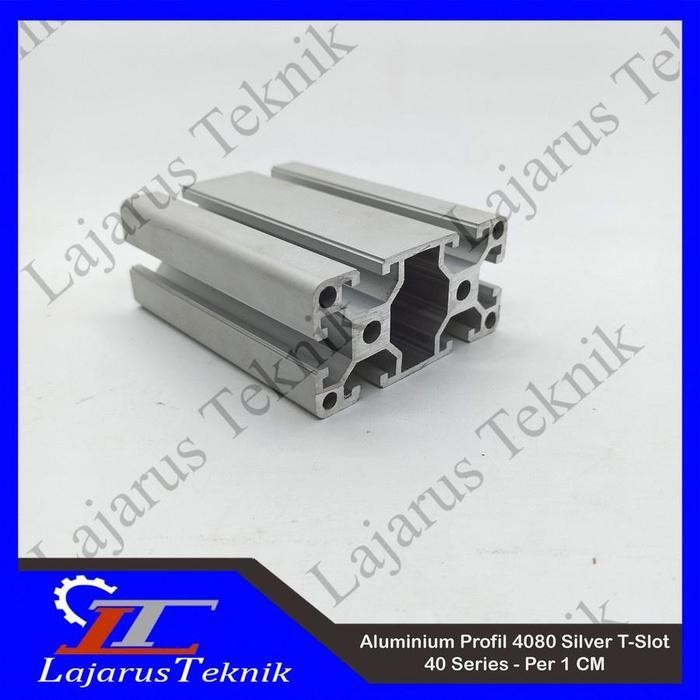 Aluminium Profile 4080 / 40 80 / 40X80 T-Slot / Tslot / T Slot Silver Per 1Cm