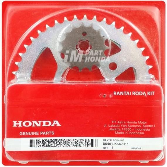 06401-K56-N11 Gear Gir Rantai 1 Set Supra 150 GTR WHY