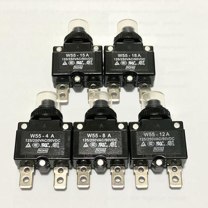 Overload Pompa Satelit Thermal Circuit Breaker Wokema 18 Ampere W55