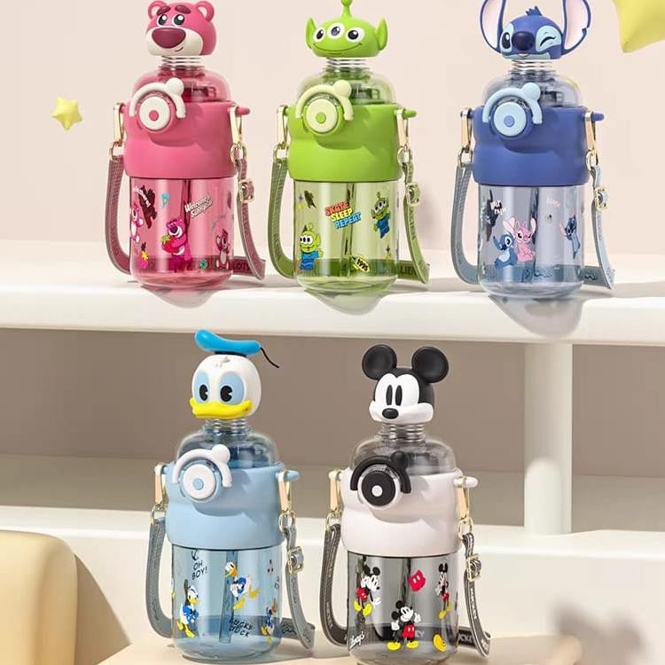 Botol Minum Disney Licensed Botol Minum Anak Tritan Tumbler Disney 3D Tali