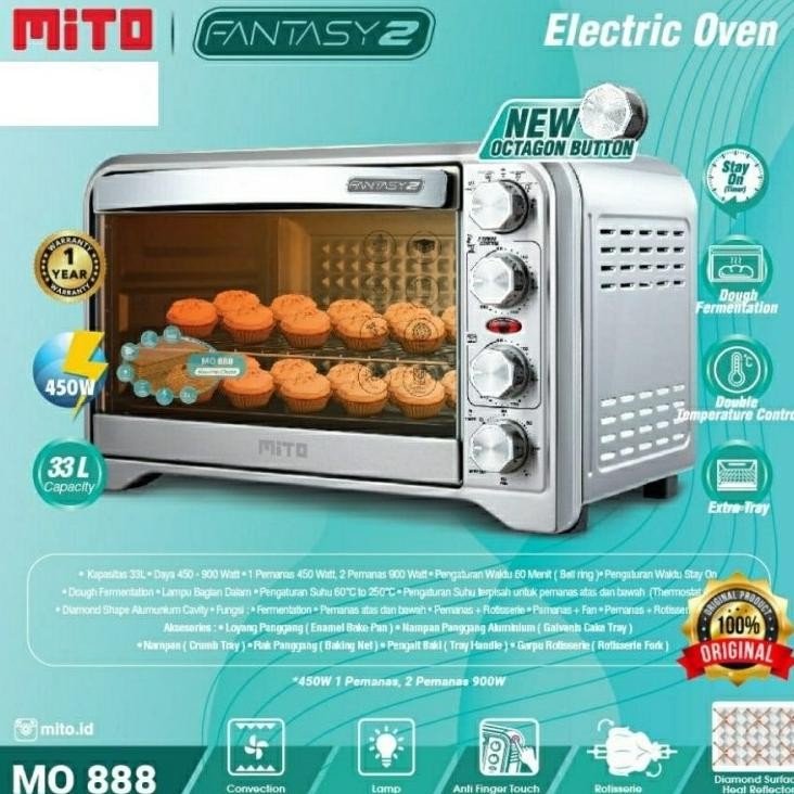 Mito Oven Listrik Low Watt MO 888 Fantasy 33L - MO888