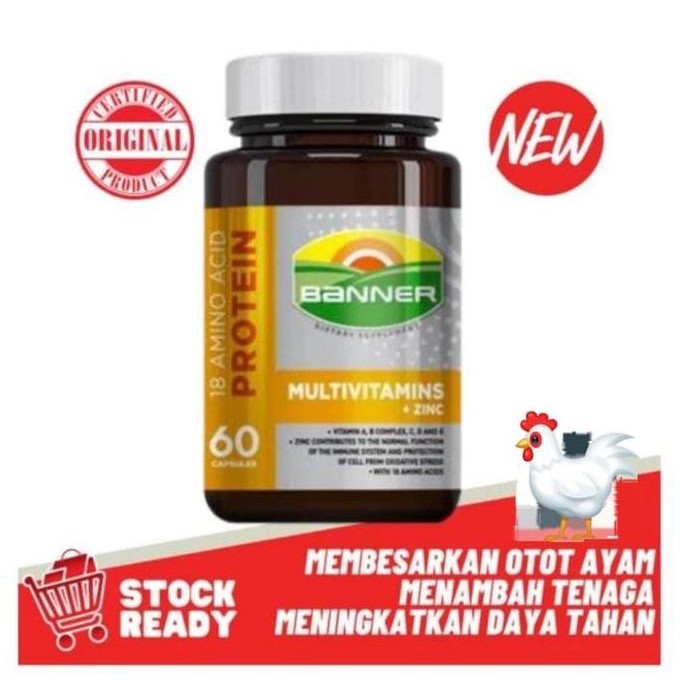 NEW BANNER PLUS GOLD THAILAND SUPLEMEN AYAM ADUAN PENAMBAH TENAGA AYAM OTOT