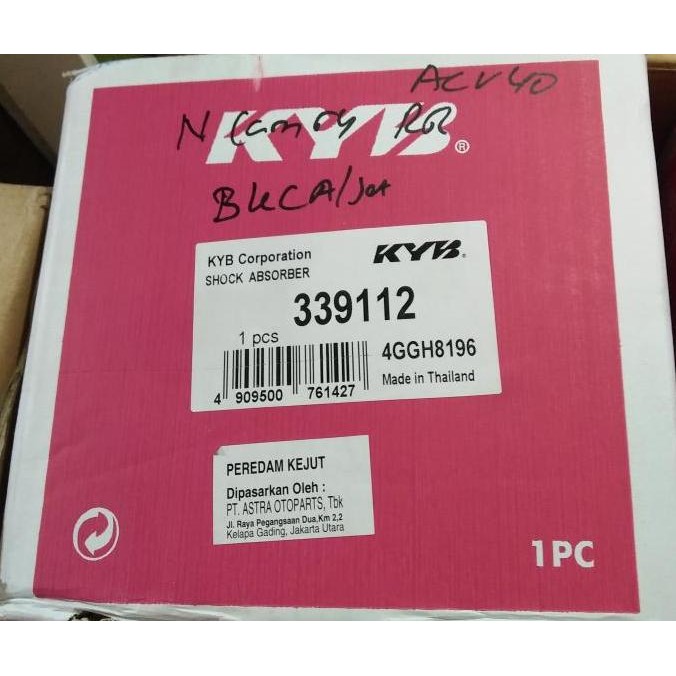 Shock Breaker / Absorber Belakang New Camry Acv40 2008 Kayaba