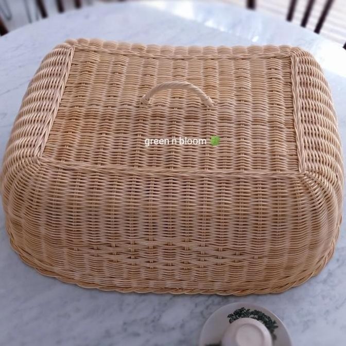 (Best) tudung saji rotan besar tutup saji persegi jumbo