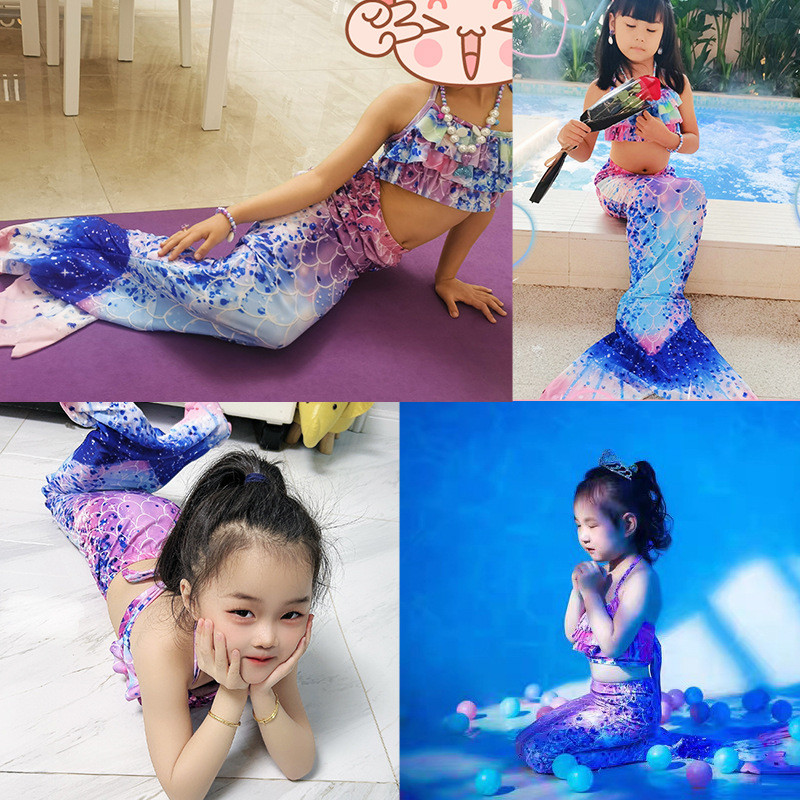 Mermaid Tail Children's Summer Girls' Swimsuit Princess Dress Stylish Baby Swimsuit Mermaid Princess