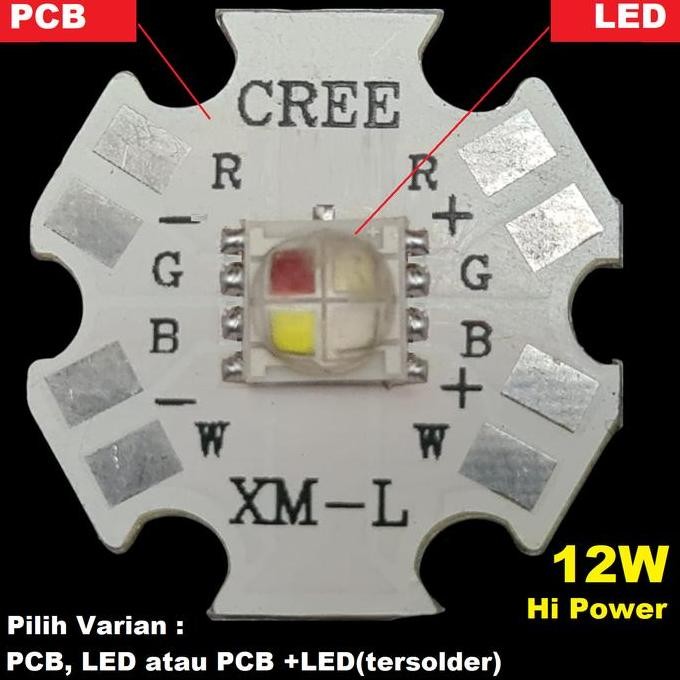 HPL CREE RGBW SMD LED 5050 RED GREEN BLUE WHITE MERAH HIJAU BIRU PUTIH