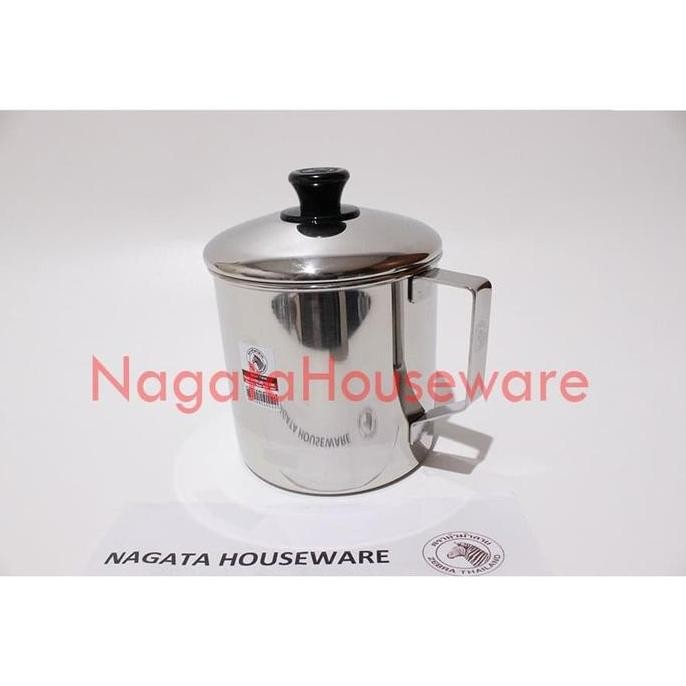 (Good) Gelas Mug Stainless / Mug Zebra / Mug Stenlis / Mug Stenles Tebal Mug with Lid Zebra 110112