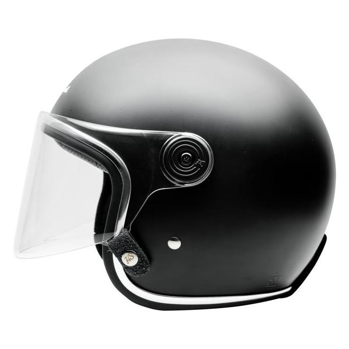 Howard Smith Jetter Retro Helm Half Face - Black Doff