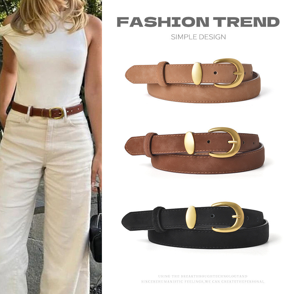 Aksesori Memori Ratu COD   Sabuk serbaguna retro sabuk kulit asli kulit sapi sabuk wanita dengan cel