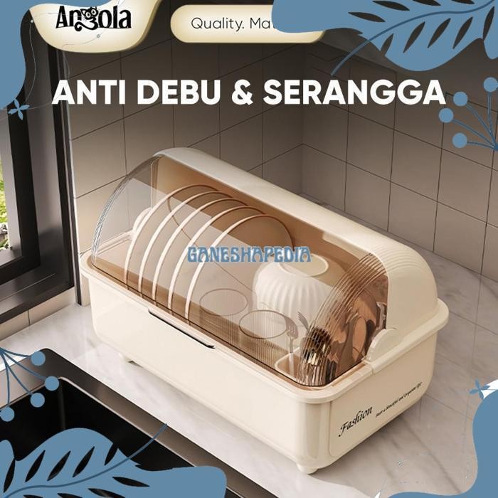 sd-46 TT60 Or42 ANGOLA Rak Piring Full Tertutup Anti Debu C30 Tempat Penyimpanan Sendok / Garpu / Ma
