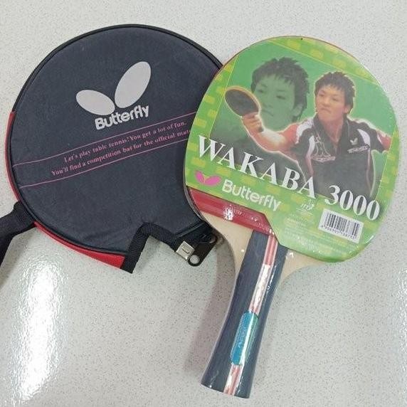 Bat Tenis Meja Butterfly Addoy 3000 - Bet Pingpong Addoy 3000 Free Tas
