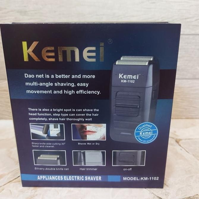Alat Cukur Kumis Jenggot Kemei 1102 Original - Alat Cukur Shaver Kemei