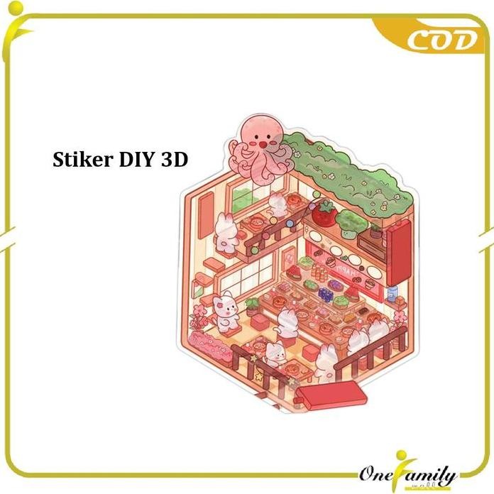 

[Cod] Ofm M387 Stiker 3D Dekorasi Ruangan Mainan Anak Korean Motif Lucu