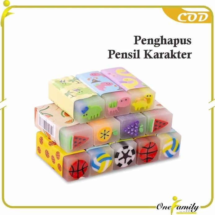 

[Cod] Ofm A74 Penghapus Pensil Karakter Motif Kartun Eraser Pencil