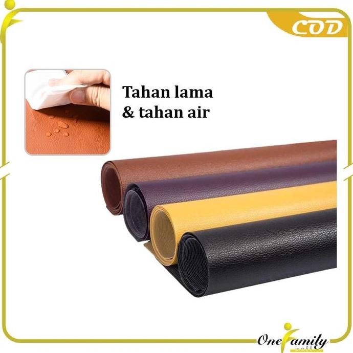 [Cod] Ofm C1098 Leather Sticker Cover Kulit Sintetis Tambal Sofa Multifungsi