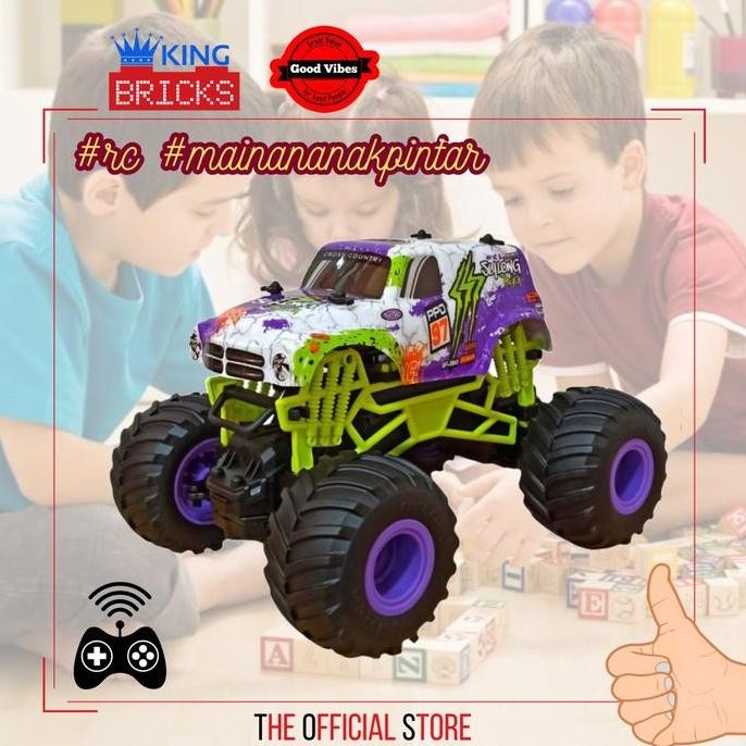 Mainan Mobil Truk Offroad Megalo Sulong Remote Control Rc Skala 1:16 Ban Karet Sl-356A