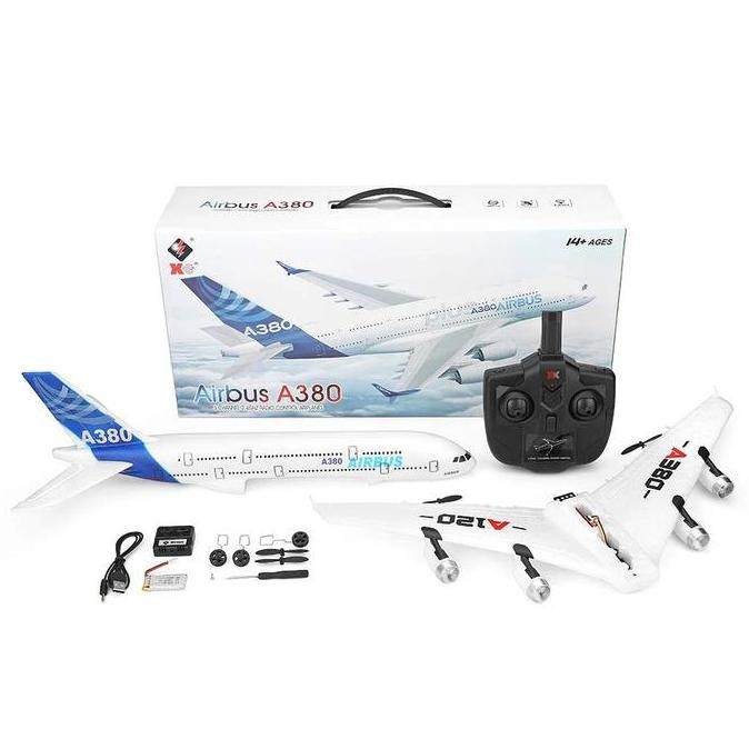 Wltoys A120 Airbus A380 3Ch 2.4G Rc Airplane Remote Control