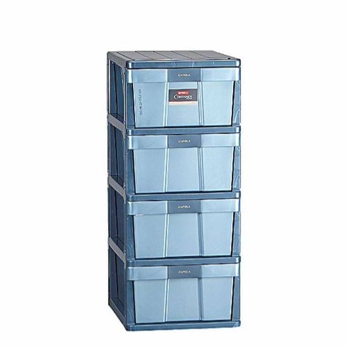 Lemari Plastik /Container Laci Serbaguna Lion Star Capela Susun 4 (M4)