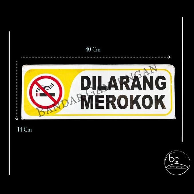 

Plat Papan Dilarang Merokok