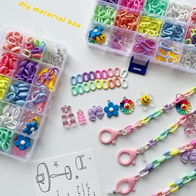 1 Set Diy Kalung Masker/Tali Rantai Masker/Mask Chain/Strap Masker