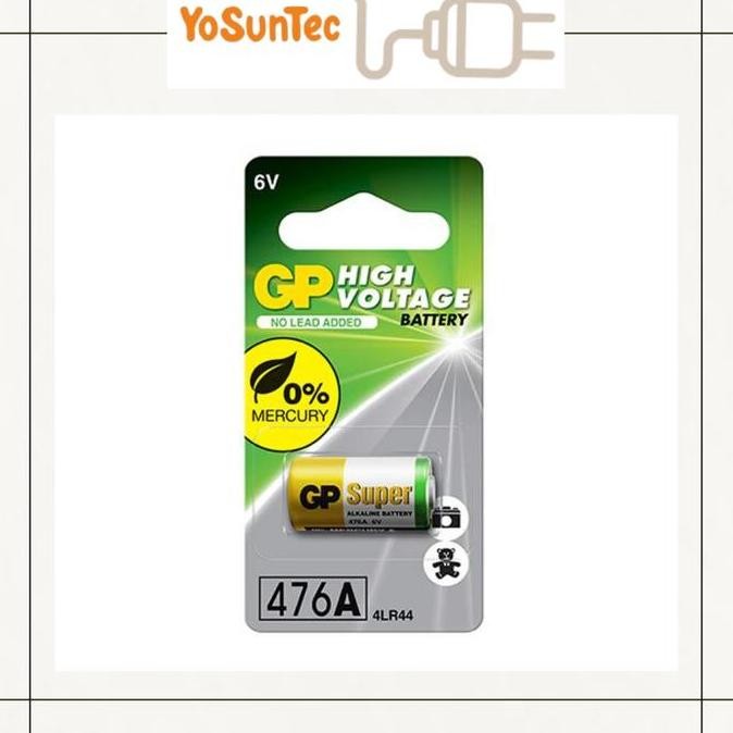 Baterai 476A / 4Lr44 6V Alkaline Gp High Voltage Battery Original
