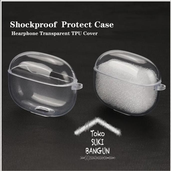 New  Case Baseus Bowie WM05 Silicone CLEAR Transparent TWS Casing Cover