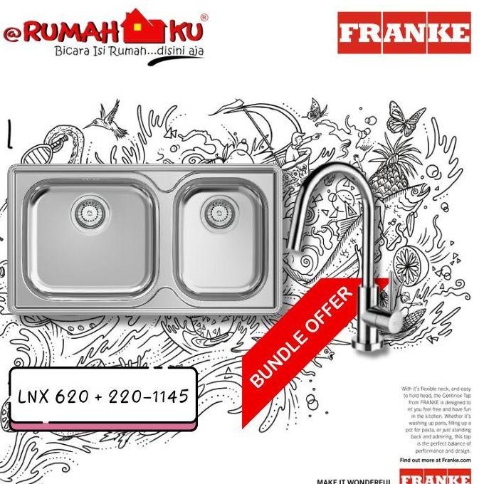Franke Sink 2Bowl Lnx 620