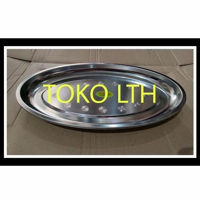Piring Saji Oval Stainless 40 Cm Lodor