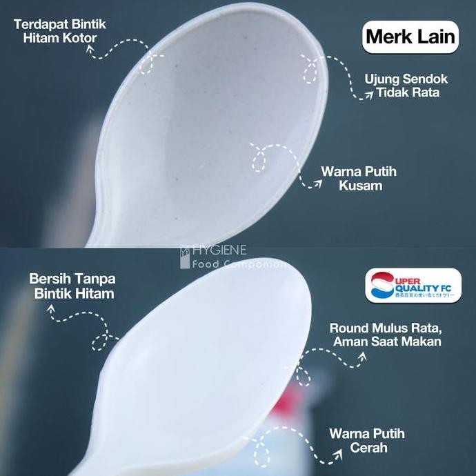 Sendok Plastik / Sendok Makan Panjang Tebal / Sendok Plastik Tebal Per Dus
