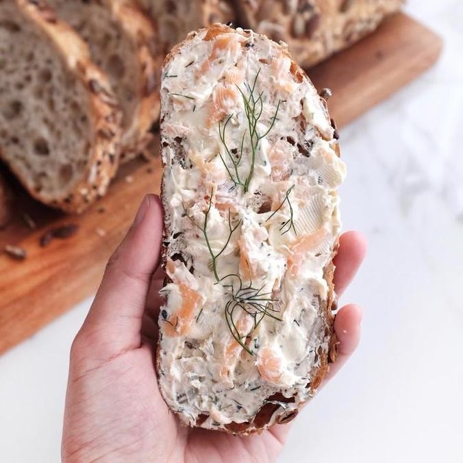 

New Salmon Cream Cheese Spread Honestfood/Selai Ikan Salmon/Olesan Roti/Selai Sandwich Premium