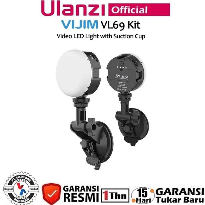 Ulanzi Vl69 Kit Lampu Led Portable Video Light For Video Vlogging Etc.