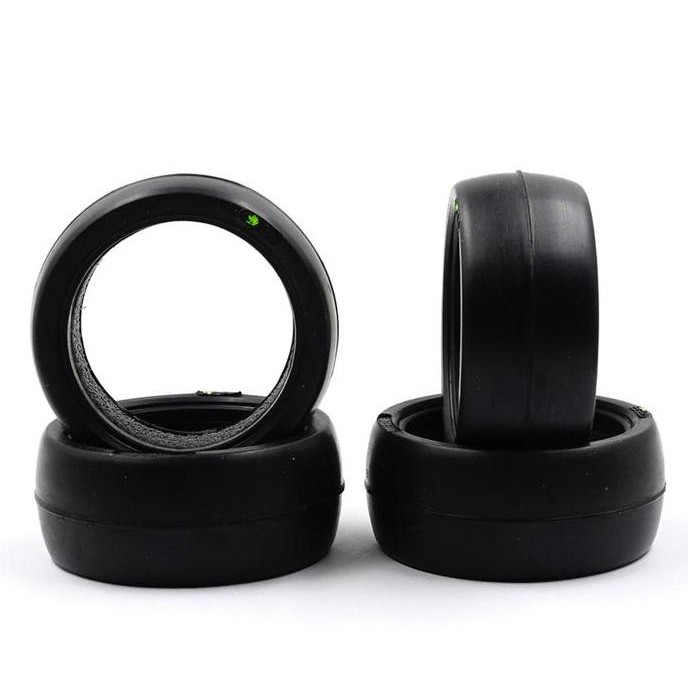 34405 RJ RIDE 60MM SIZE 60A BELTED TIRES 4 PCS FOR 1/10 M-CHASSIS