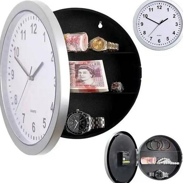 Jam Dinding Brankas Penyimpanan Hidden Box