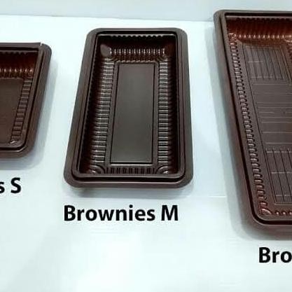 Tutup + Tray Mika Brownies Size M (10 X 20) Murahhh