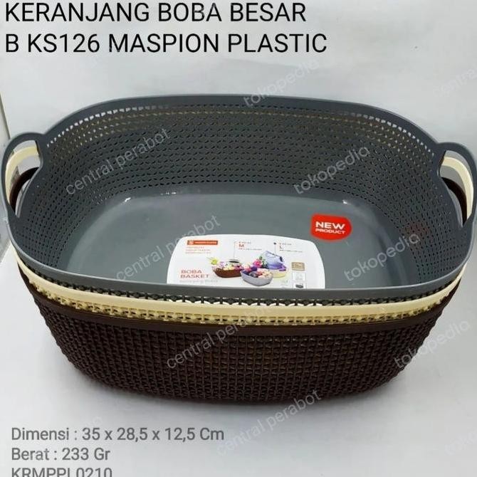 Keranjang Plastik Rotan Serbaguna Maspion/Keranjang Plastik Maspion