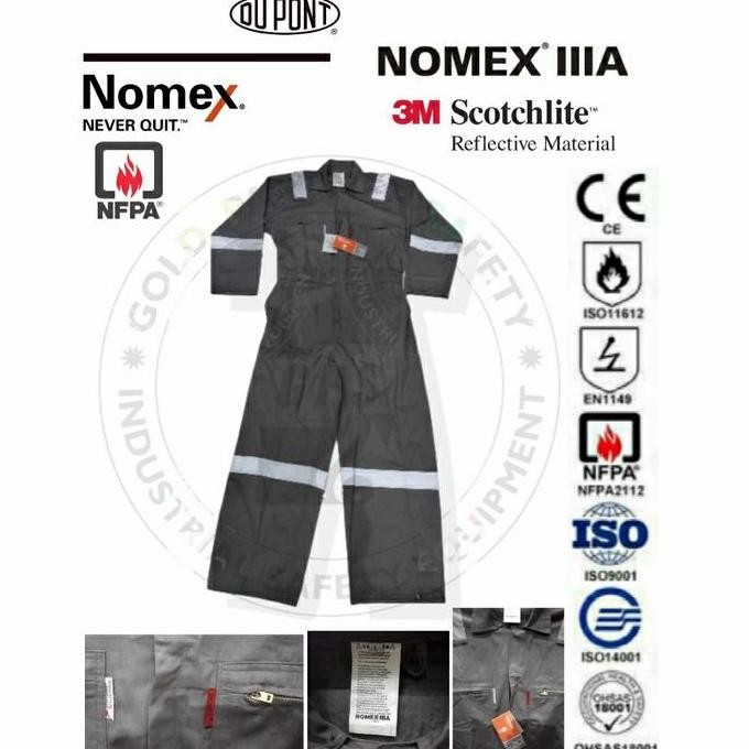 Coverall Nomex 3A Safety Wearpack Nomex IIIA Nomex 3a Coverall FR BS