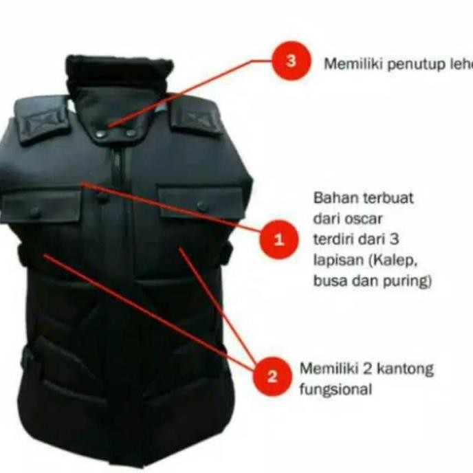 Rompi Motor / Bikers Kerah ( Tutup Dada/Body Protector)