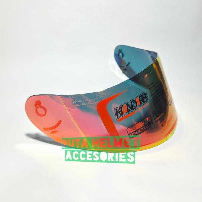 Kaca Helm Kyt R10 - Flat Visor Helmet Kyt R10 Iridium Blue Red Gold Silver Hitam Bening