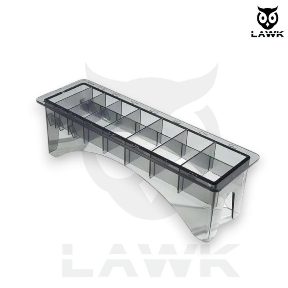 Tatakan Comb ukuran mesin cukur rambut Sepatu ukuran clipper warna transparant hitam