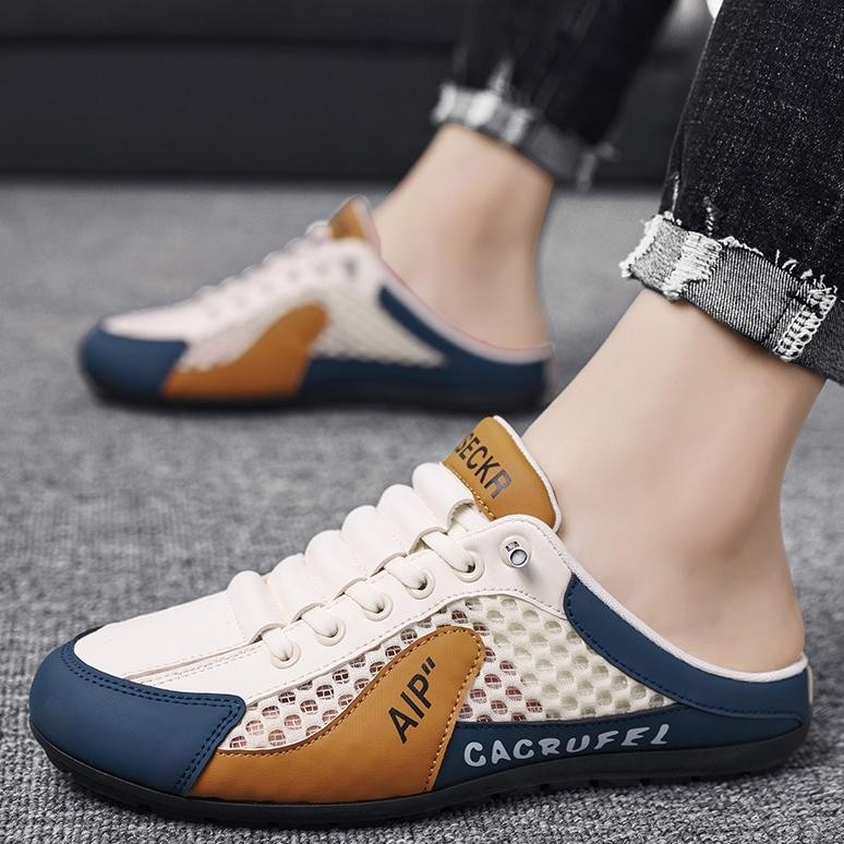 Sepatu Slip On Pria Sepatu Trendy Kasual Sandal Anti Slip Sandal Pria Sepatu Slip-On&Mules Anti Slip