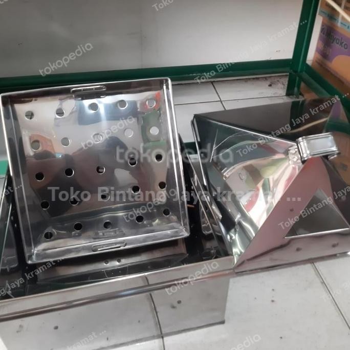 Promo kalakat steamer kotak/kukusan stainless/langseng serbaguna 50 cm COD